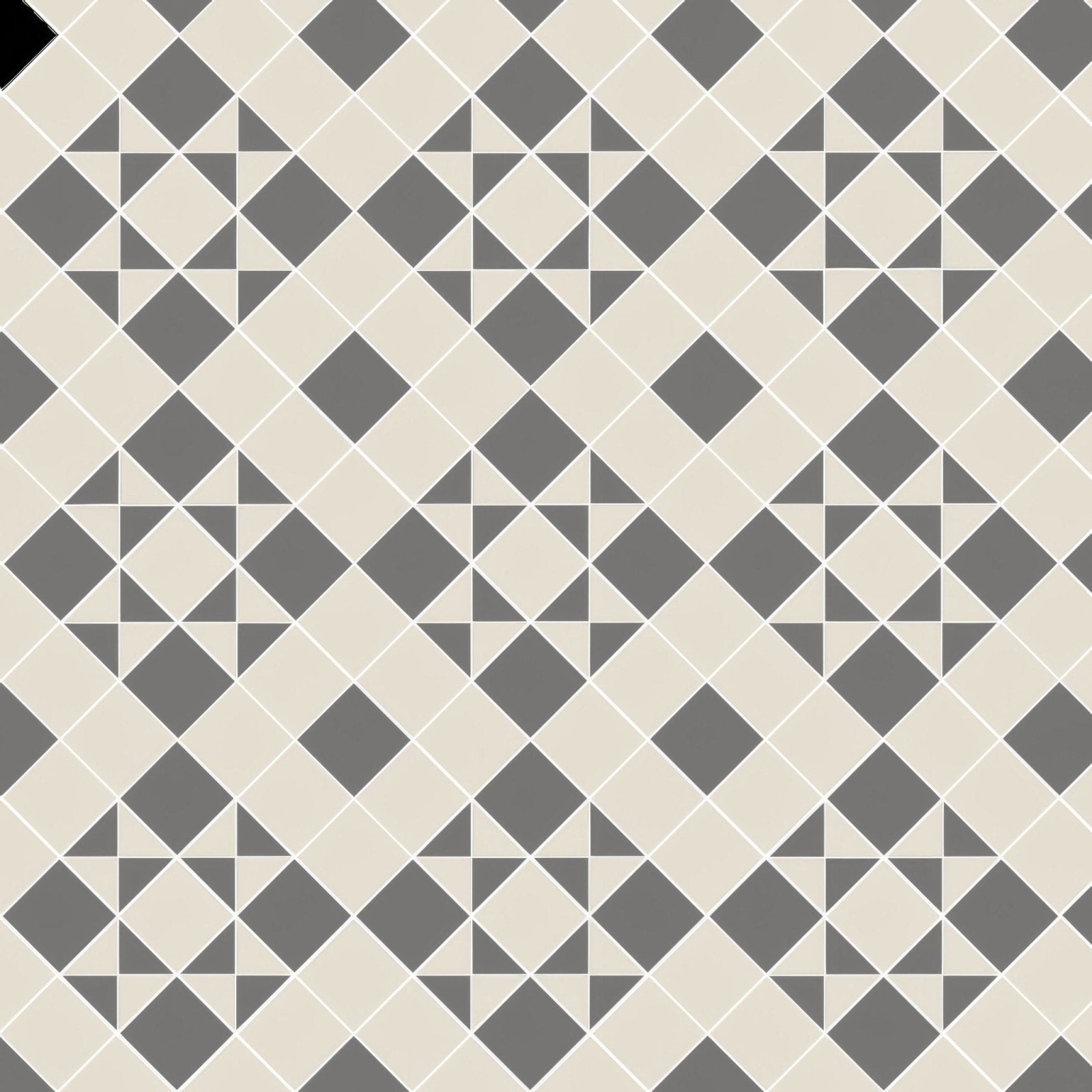 Braemar Revival Grey and Dover White – pattern detail