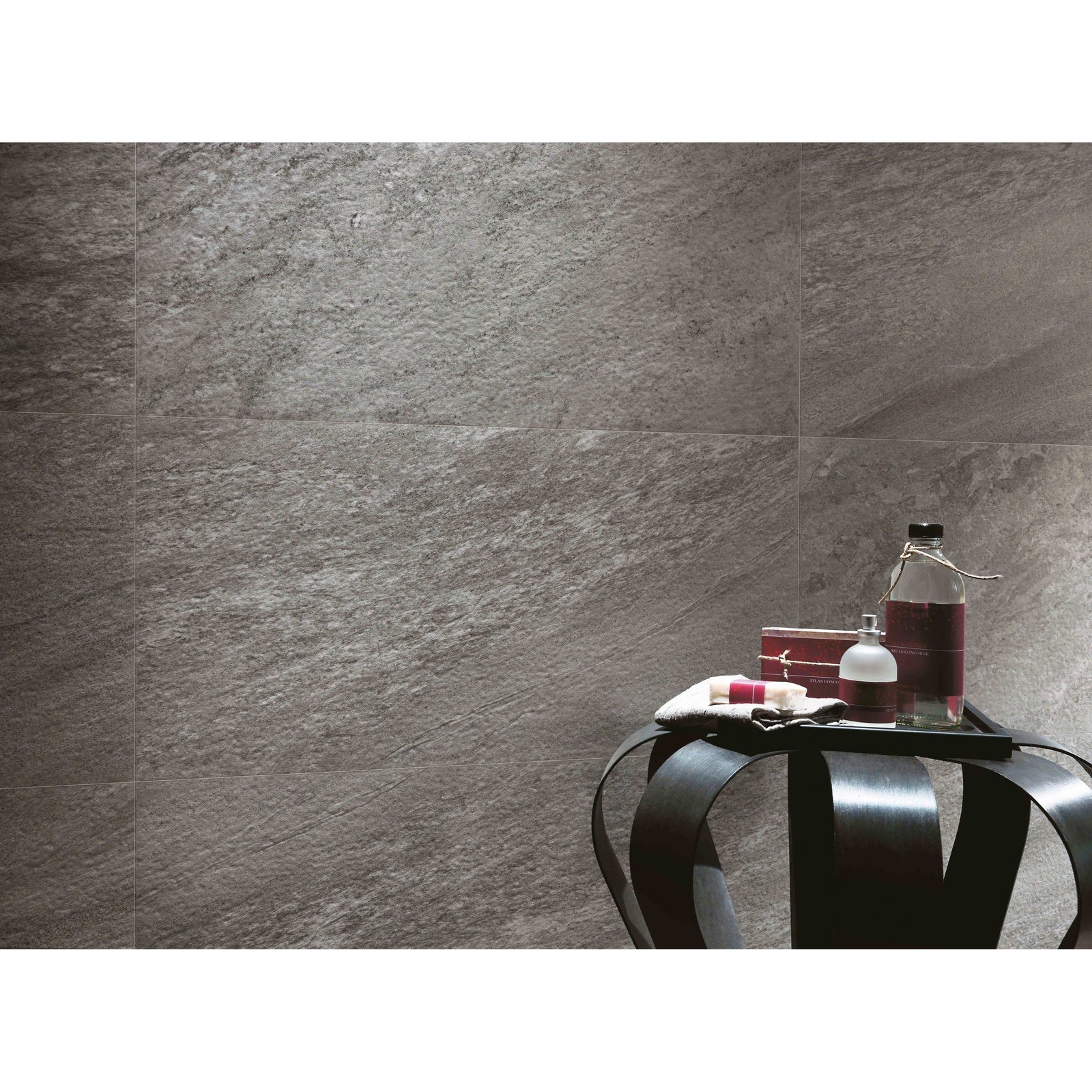Bravestone Grey 30 x 60cm Porcelain Wall & Floor Tile – close-up detail