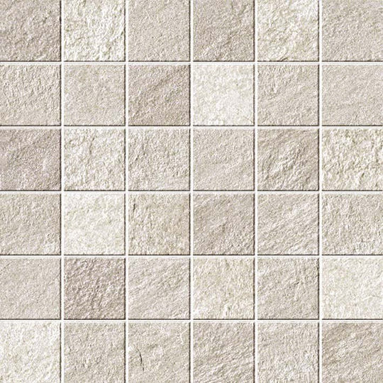 Beige stone mosaic tile bravestone gypsum mosaico 30 x 30cm with textured natural surface for wall or floor use