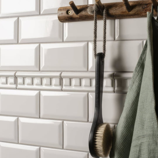 Brilliant White Dentil Moulding - alternate view