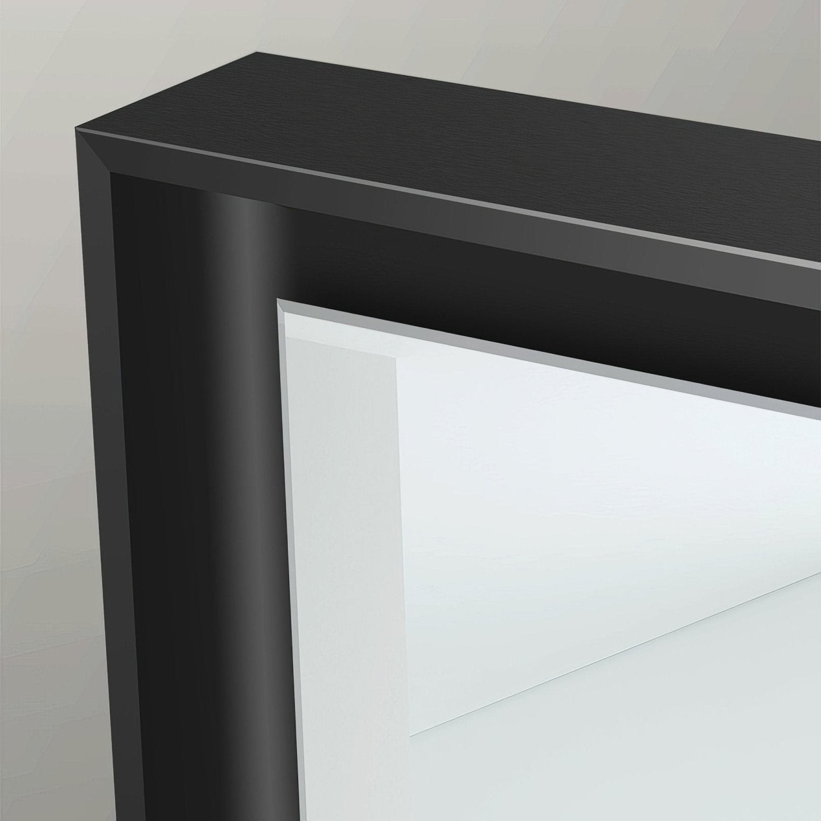 Black-framed brooklyn mirror 60 with a sleek modern design and reflective surface for stylish home decor