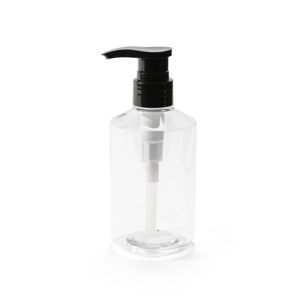 Dispenser Bottle 300ml & Pump Clear/Black - Origins Living