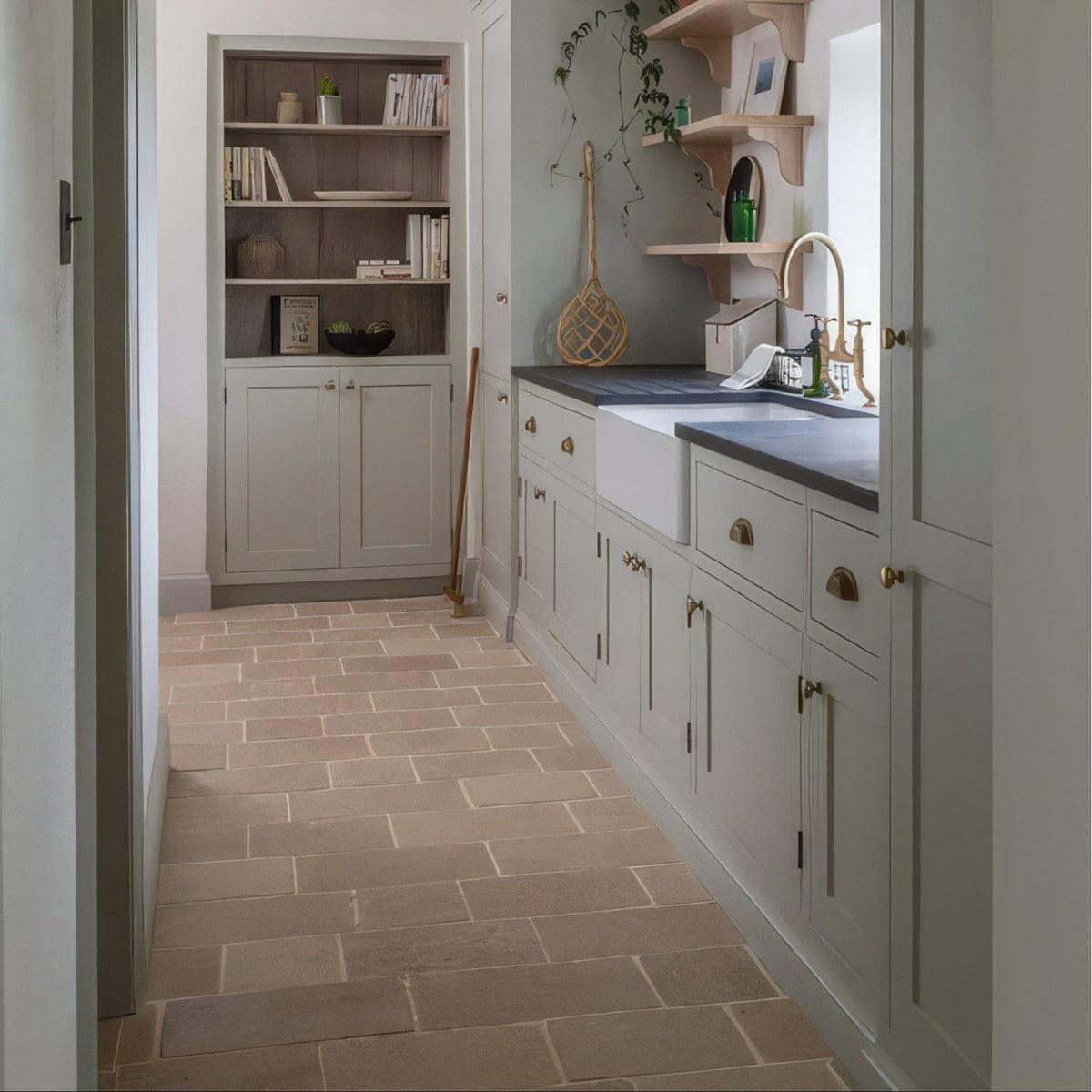 Buscot Limestone Cobble Tumbled & Etched Finish – detail view 4