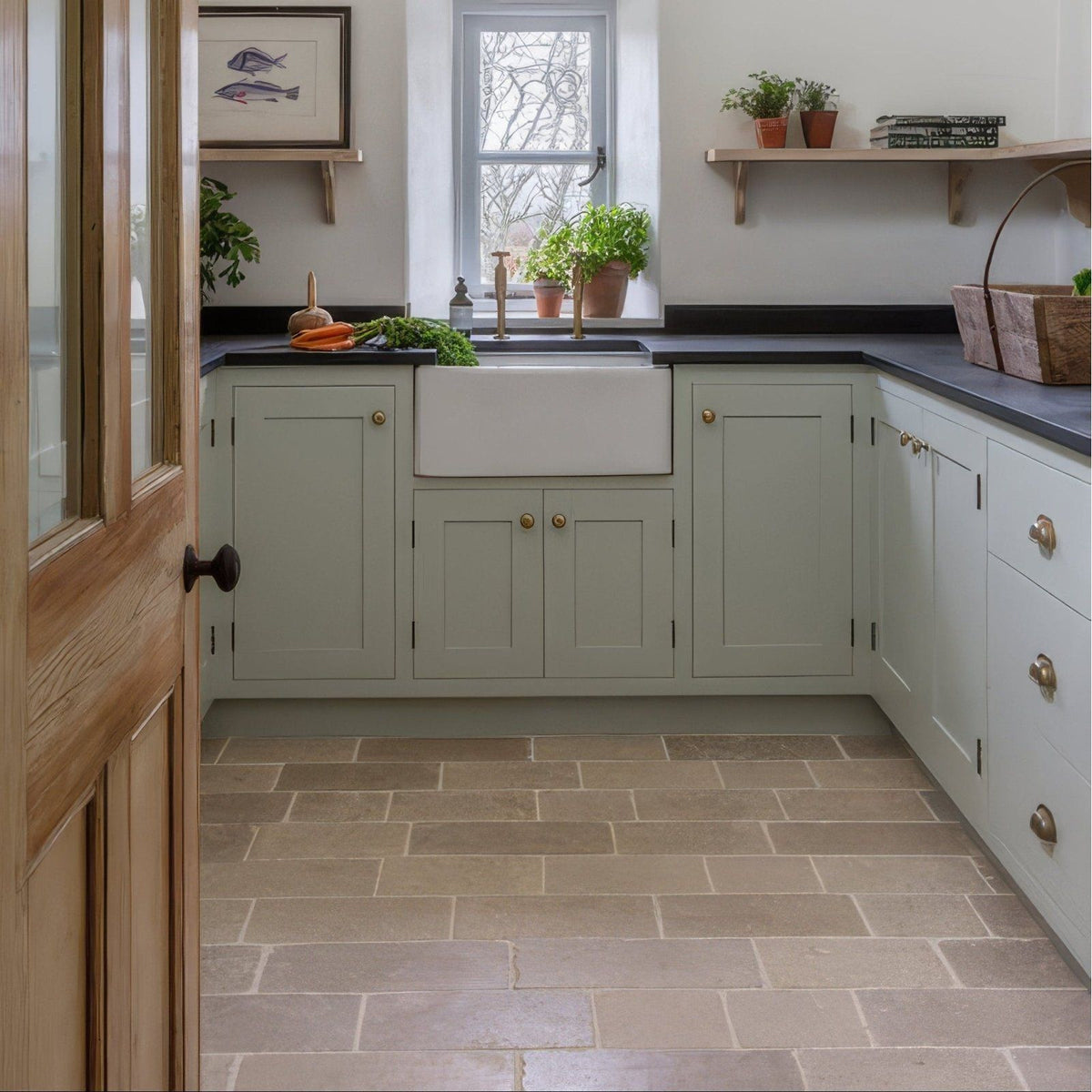 Buscot Limestone Cobble Tumbled & Etched Finish – detail view 5