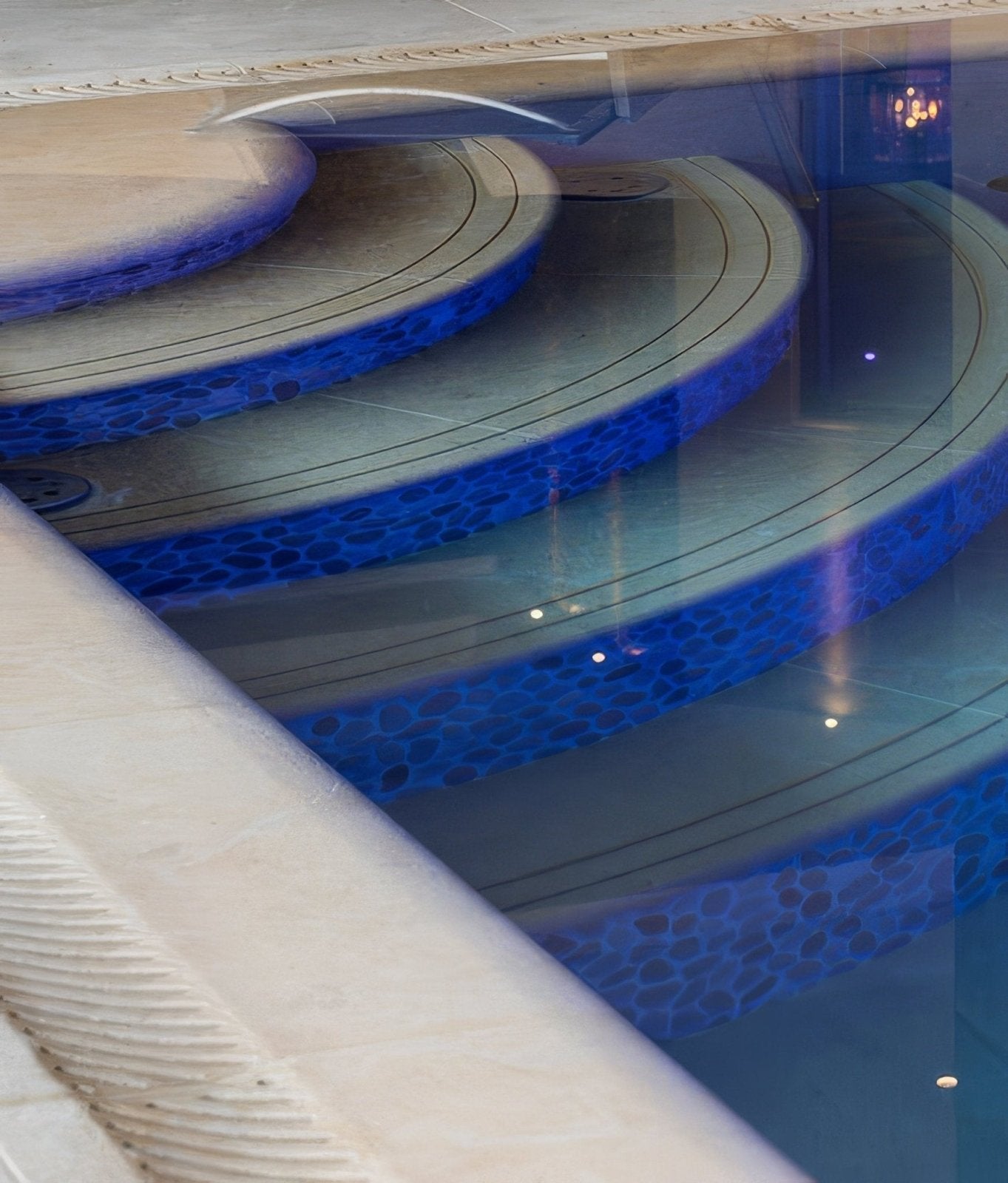 Buscot Limestone Etched Bullnose Coping