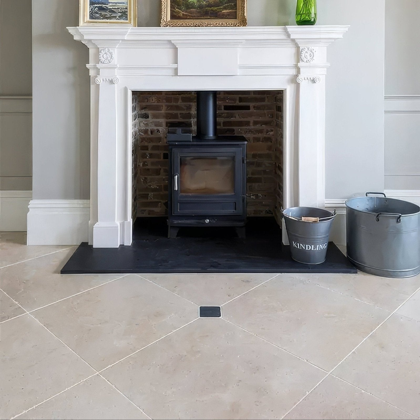 Buscot Limestone Velvet Finish 60 x 60cm