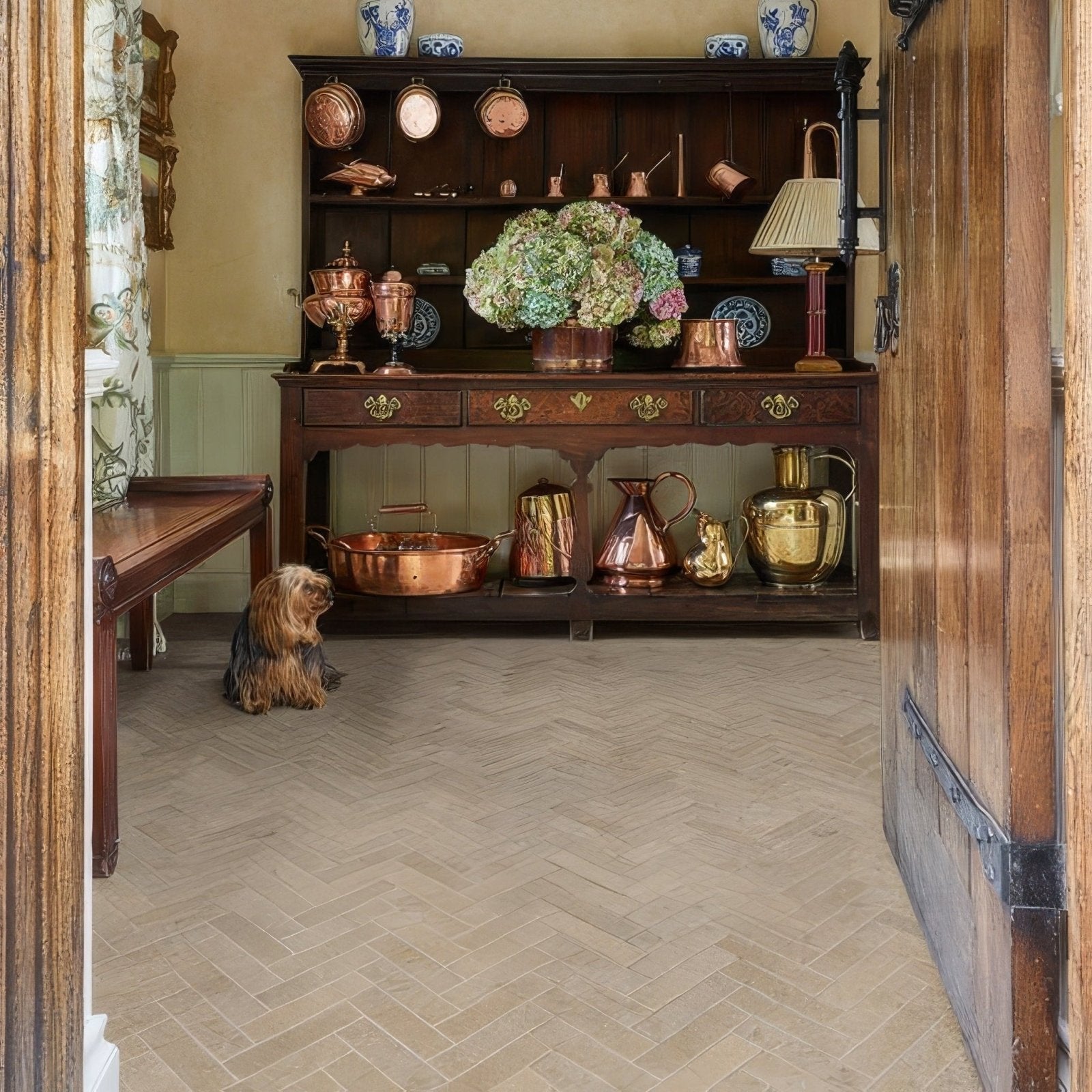 Buscot Porcelain Parquet Textured – close-up detail