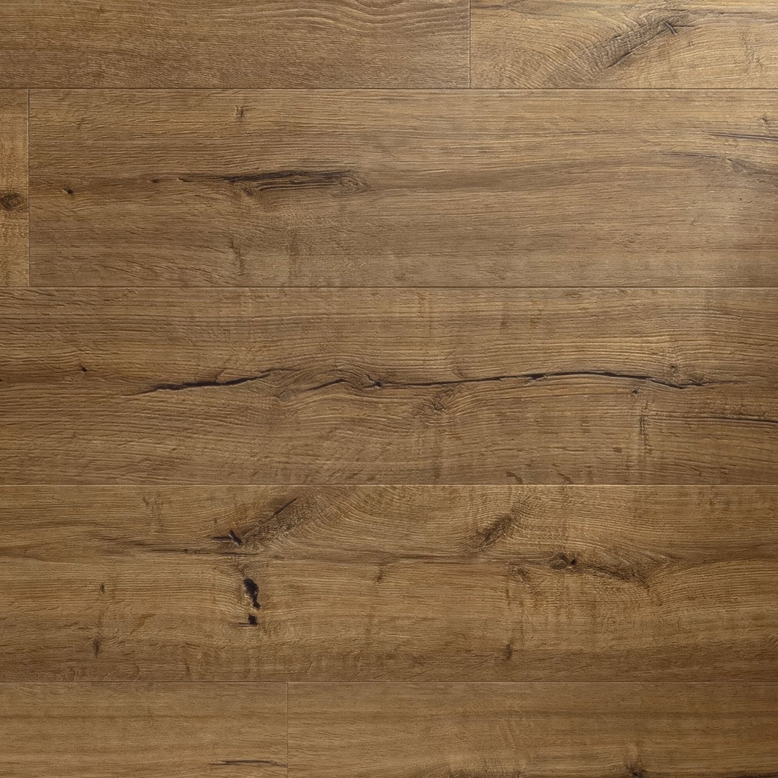 Café rené f038 long vinyl planks featuring warm-toned oak hardwood flooring with natural grain patterns and subtle knots