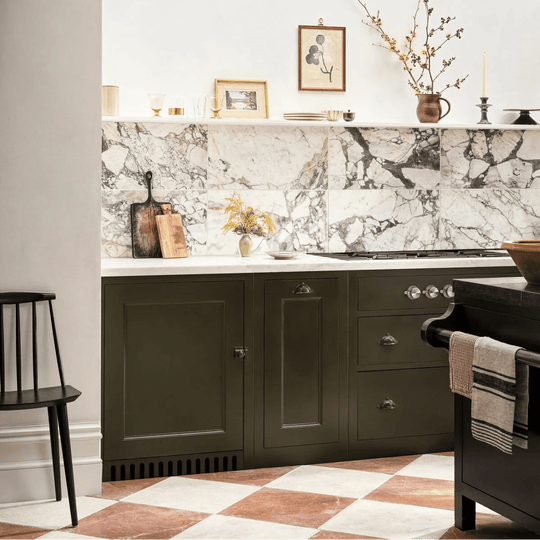 Calacatta Viola Honed Marble Tile - alternate view