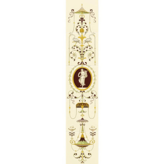 Cameo Carousel 5-Tile Set (With Harp) On County White