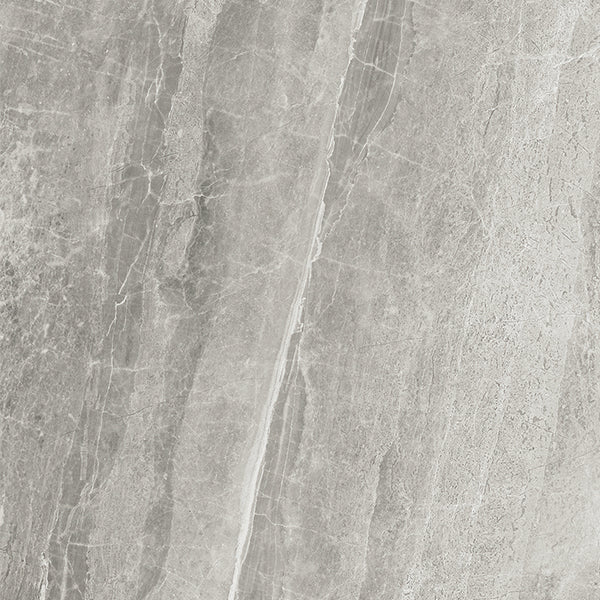 Cashmire oyster 60 x 60cm gray stone effect tile with subtle veining and matte finish for flooring and walls