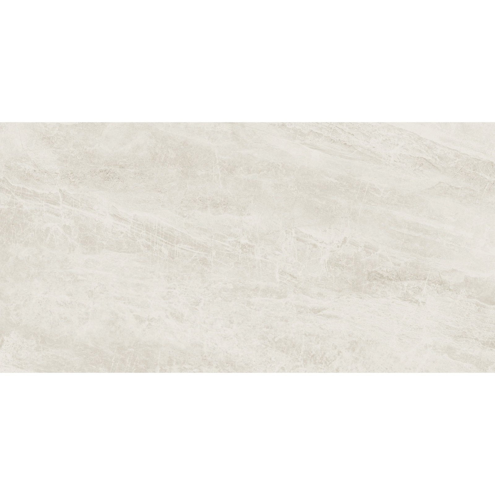 Cream-colored cashmire white rectangular tile 30 x 60cm with subtle natural marble-like veining pattern