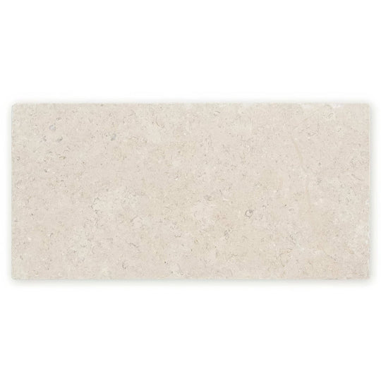 Beige rectangular cathedral antique tile with subtle natural stone texture and faint gray veining 20 x 40cm