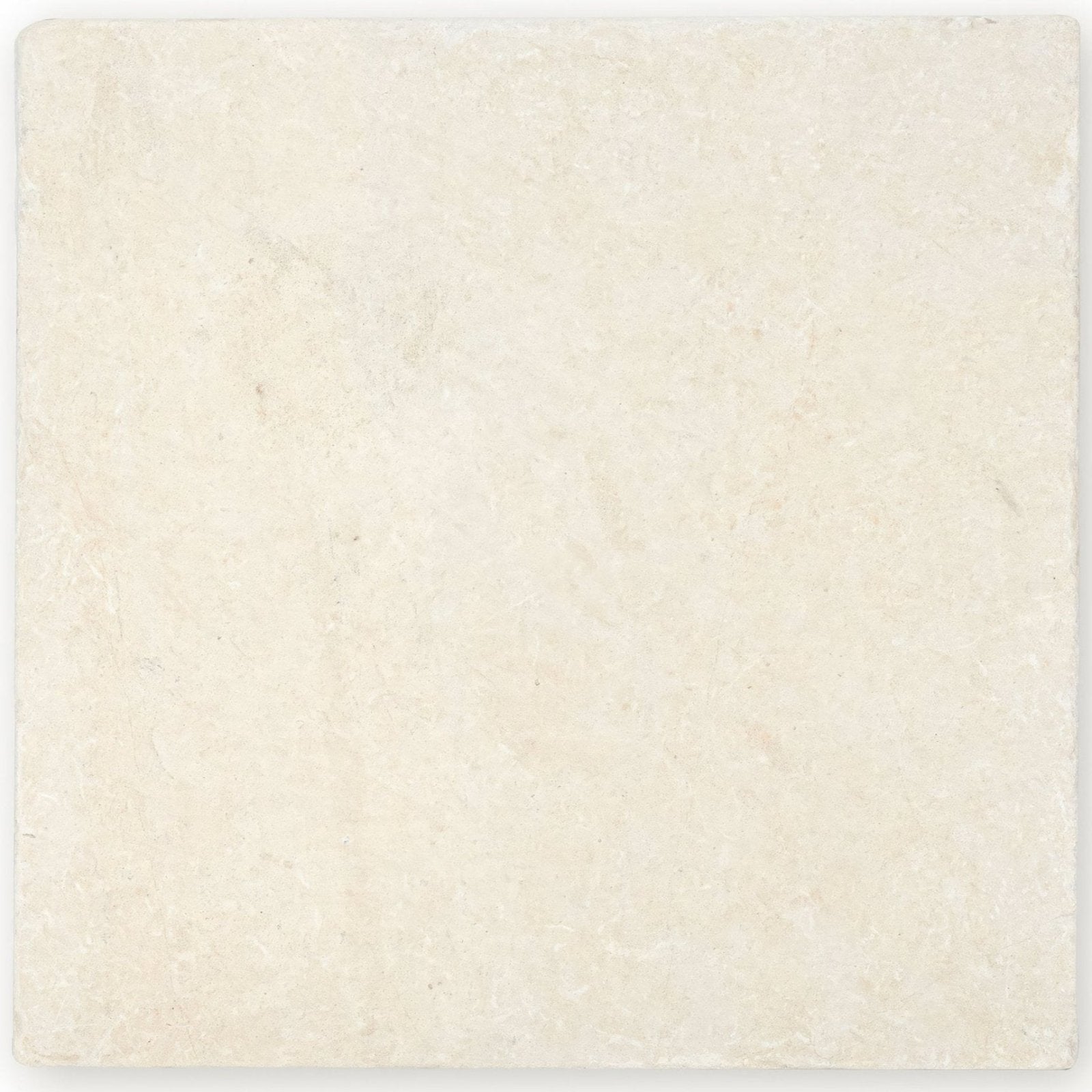 Cream-colored cathedral classic 40 x 40cm natural stone tile with subtle veining and textured surface