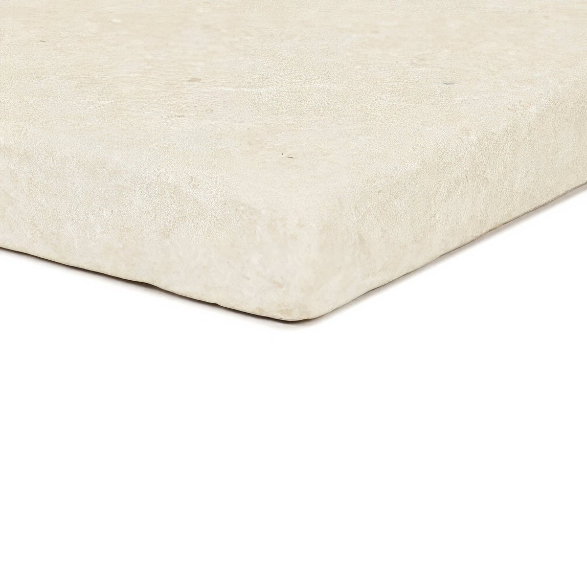 Cream-colored textured mattress protector cathedral classic 40 x 40cm with a soft slightly worn surface