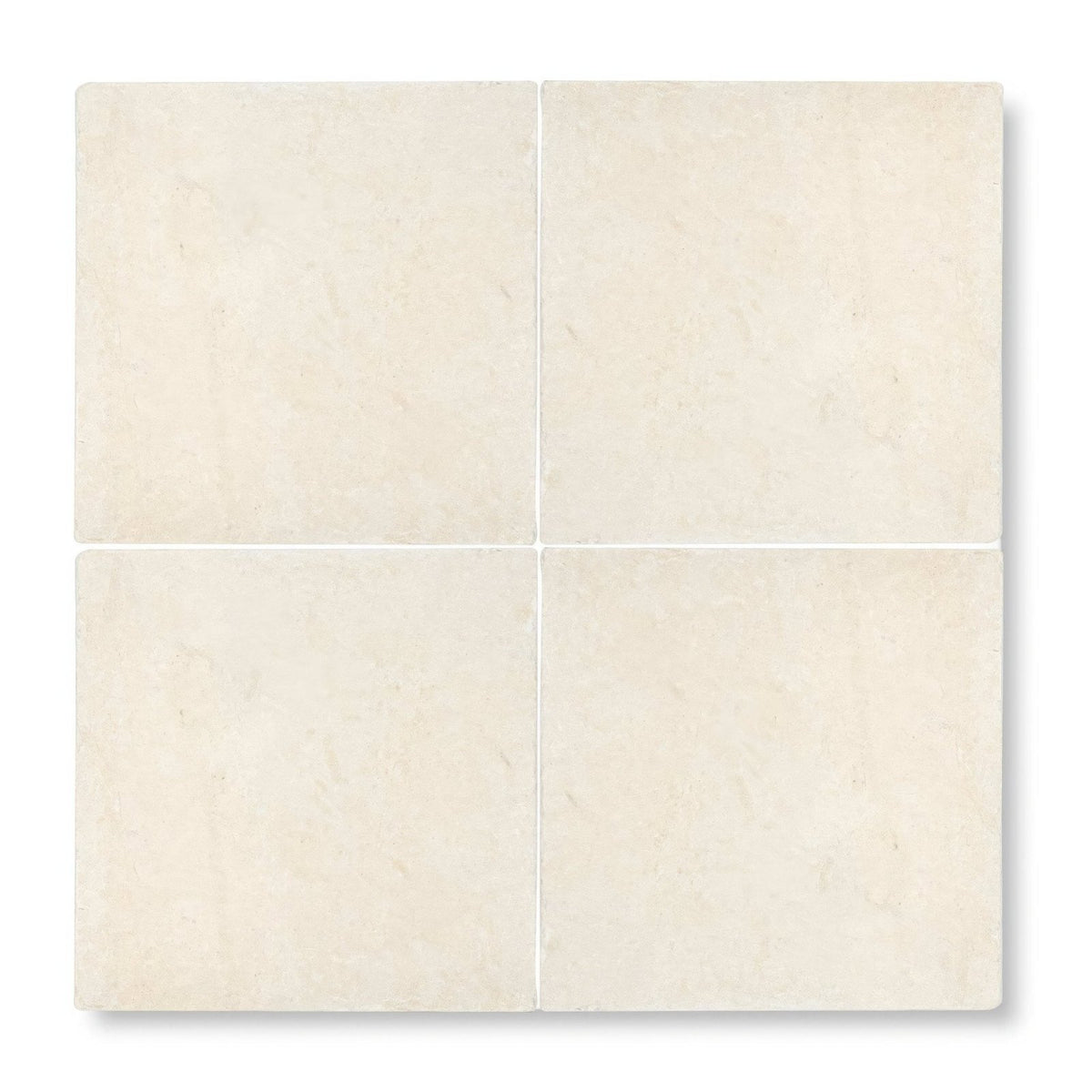 Cream-colored cathedral classic 40 x 40cm square tiles with subtle natural stone texture for flooring and walls