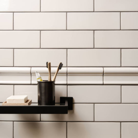 Chancel Grey Victoria Moulding Ceramic Wall Tile 152x75mm - alternate view