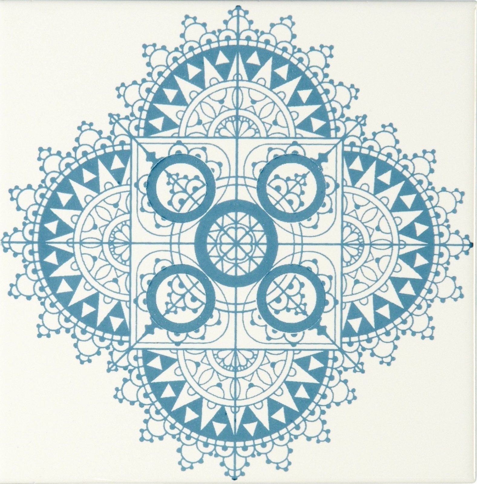 Chantilly Blue on Brilliant White