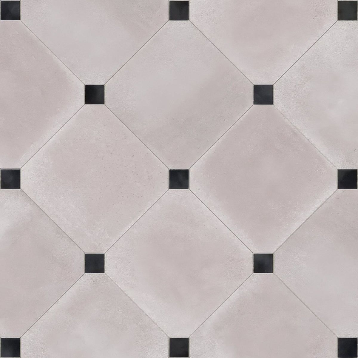 Chineford porcelain tile 60 x 60cm with gray and black diamond pattern and matte finish for flooring or walls