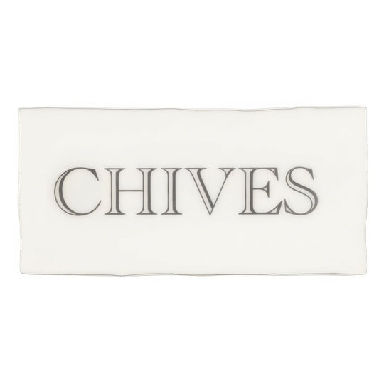 Chives in Grey on Cotton