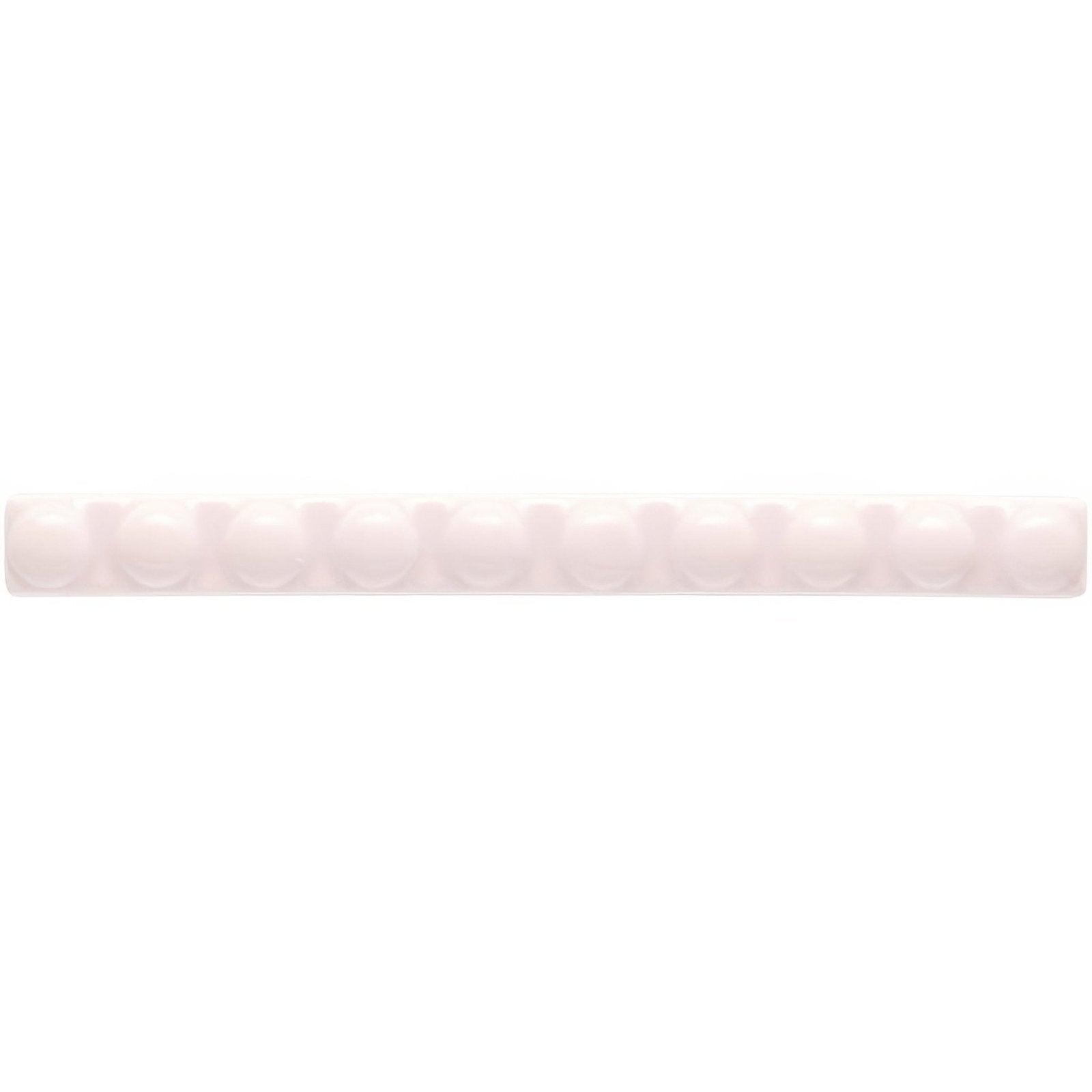 Clare empire translucent white plastic ruler with evenly spaced raised measurement markings along its length
