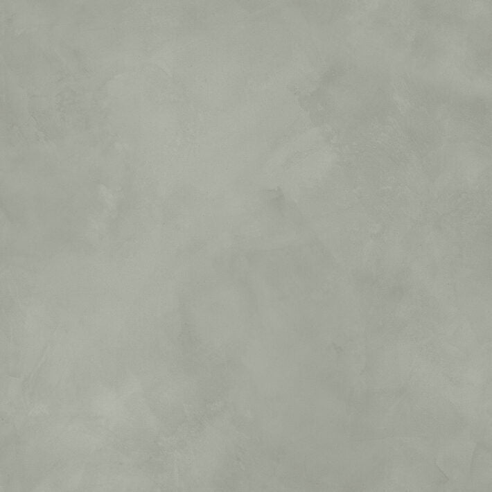 Light gray textured clay delight matt tile 80 x 80cm with subtle tone variations and matte finish