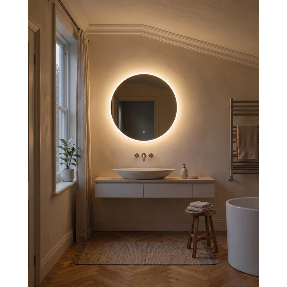 Cleo Round Mirror 80cm - Origins Living