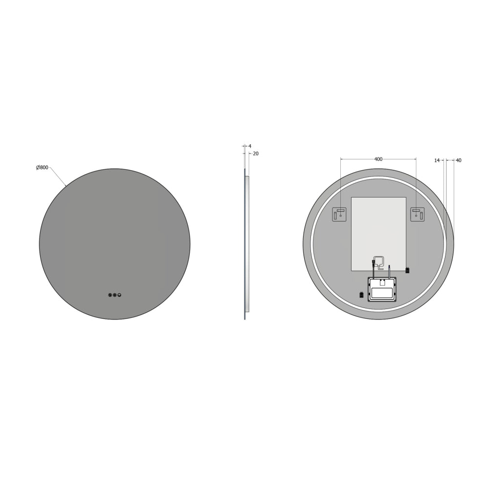 Claris Round Mirror 80cm - Origins Living, view 11
