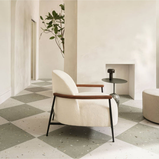 Confetti Cream Terrazzo Effect Tile 60x60cm - alternate view