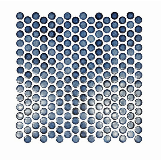 Copenhagen Penny Round Blue Mosaic - alternate view