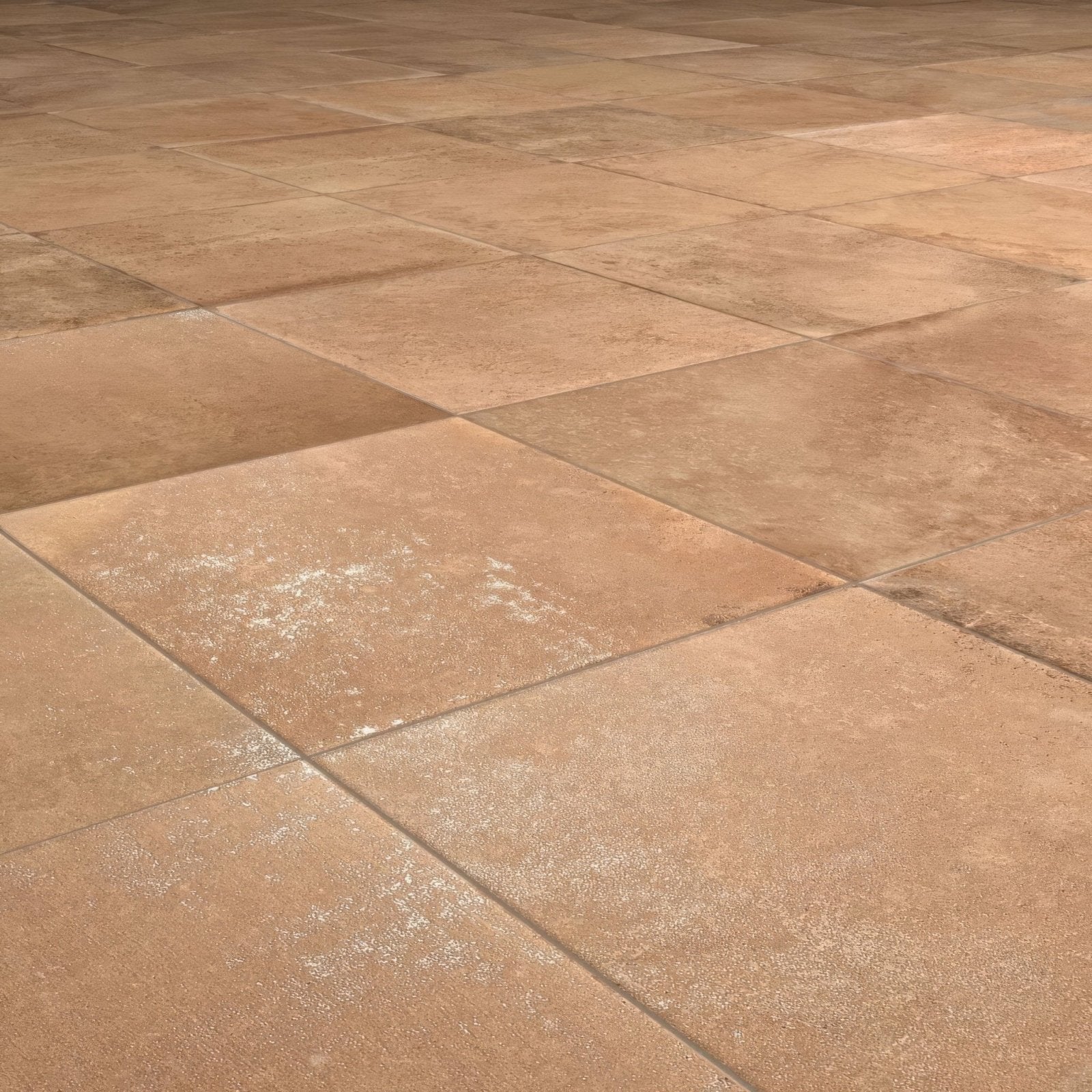 Tan stone cotto natural terracotta effect tiles with matte slightly textured surface ideal for flooring and walls
