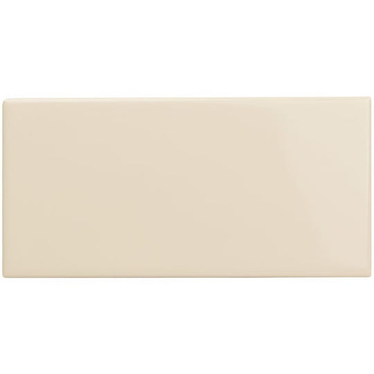 County White Rounded Long Edge Ceramic Wall Tile - alternate view