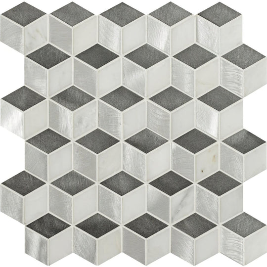 Courier 3D Cube Aluminium Mosaic - alternate view