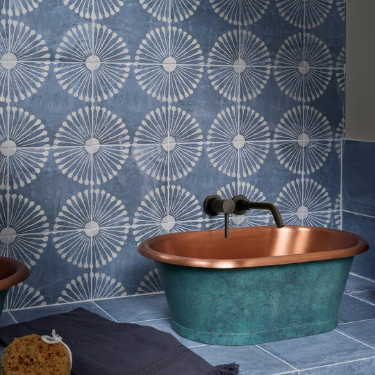 Cuba Porcelain Vedado Indigo - alternate view