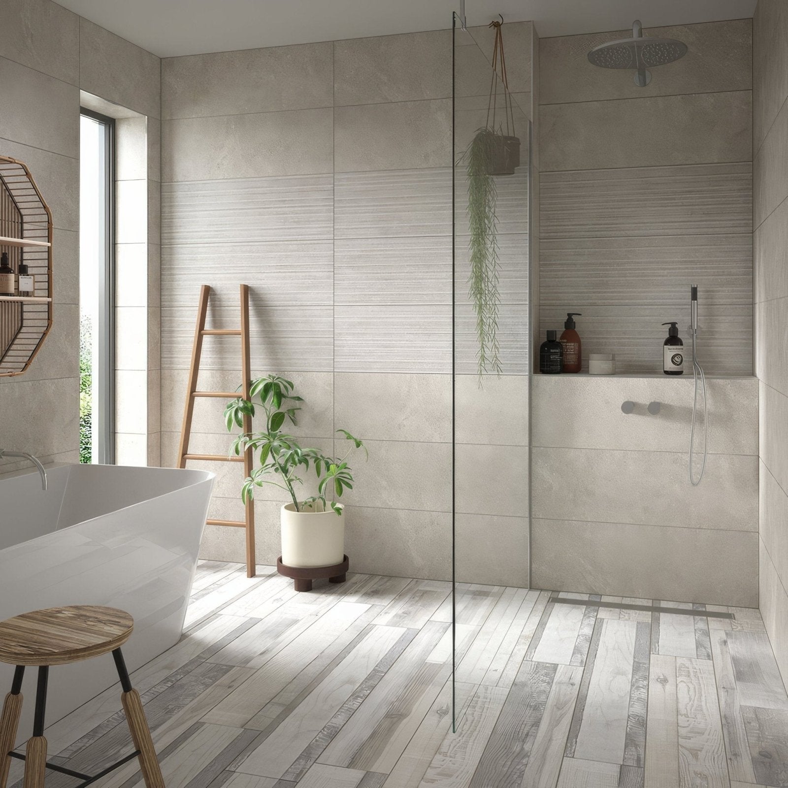 Darwin Grey Glazed Porcelain Wood Effect