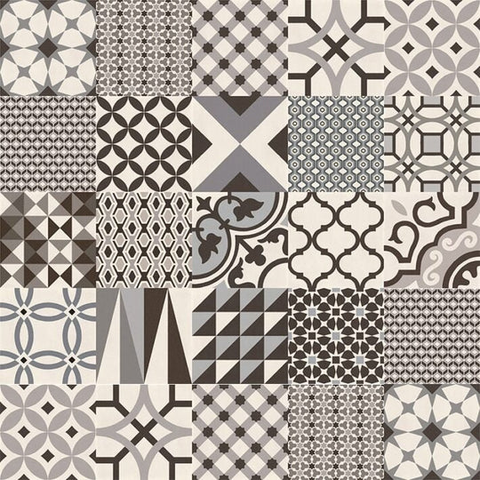 De-Segni Decor Random Cold Mix Wall & Floor Tile 20x20cm - alternate view