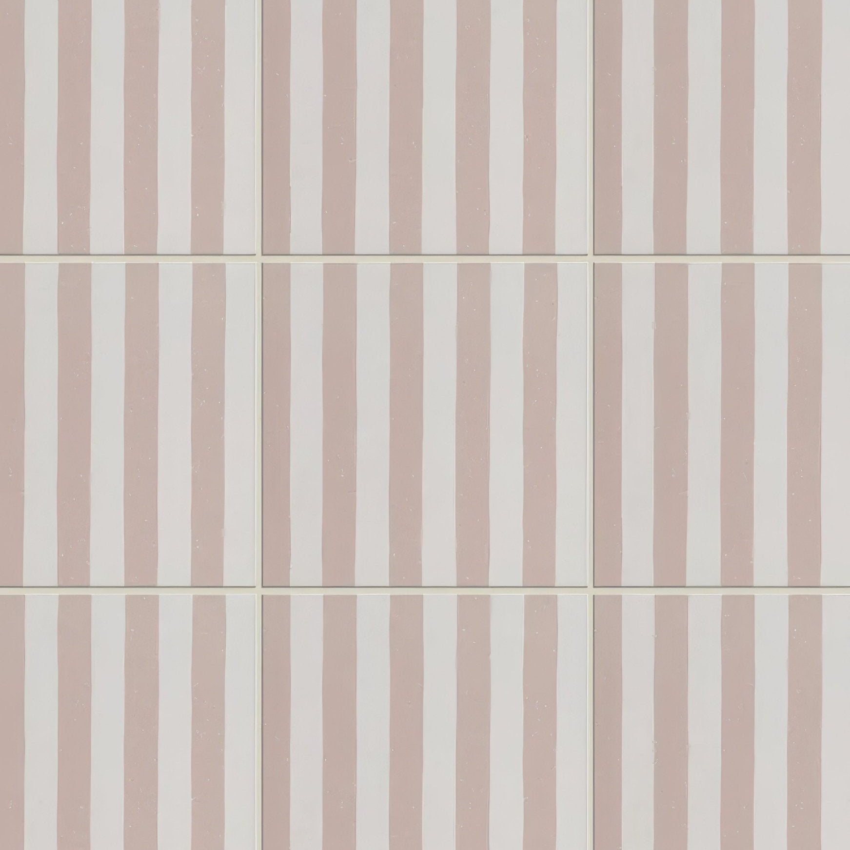 Deck chair porcelain rose ceramic tiles with pink and white vertical stripes ideal for decorative wall use