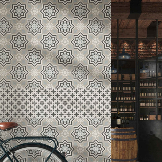 Decorata 10 Patterned 15 x 15cm Tile - alternate view