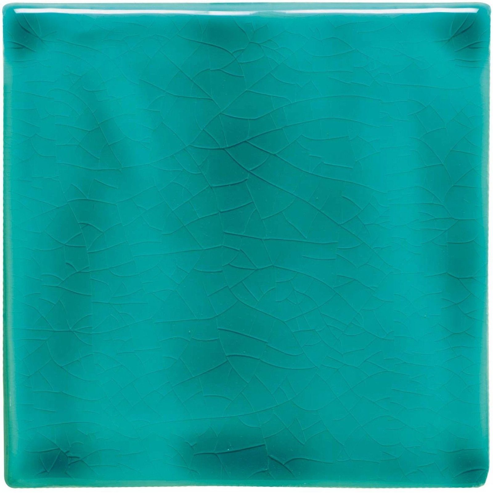 Deep turquoise field tile vibrant teal ceramic tile with subtle crackled glaze finish ideal for walls and floors