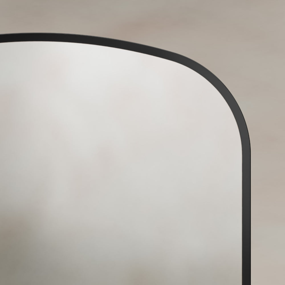 Delphine Overmantel Arch Mirror 60x90cm in Black - Origins Living, view 5