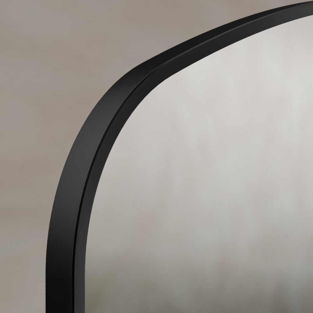 Delphine Overmantel Arch Mirror 120x70cm in Black - Origins Living, view 5