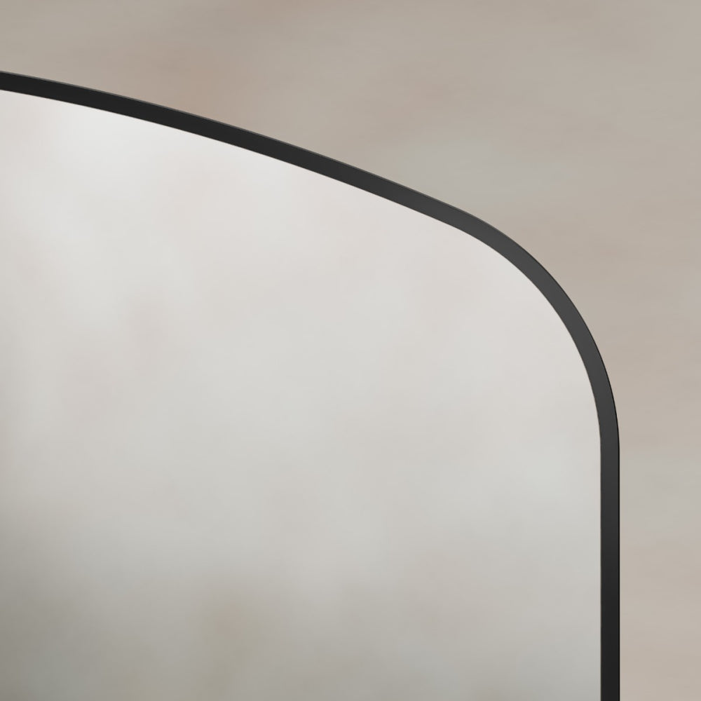 Delphine Overmantel Arch Mirror 120x70cm in Black - Origins Living, view 6