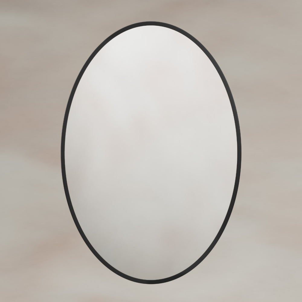 Delphine Oval Mirror 55x80cm in Black - Origins Living, view 4