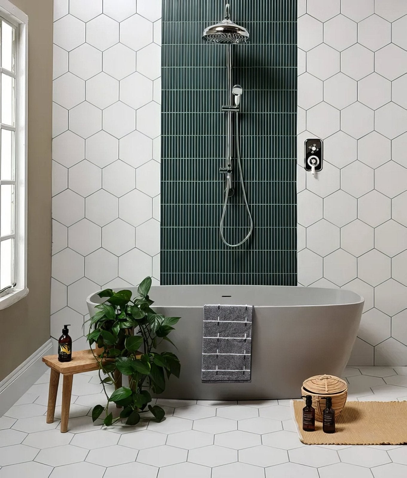 Delicate Porcelain Hexagon