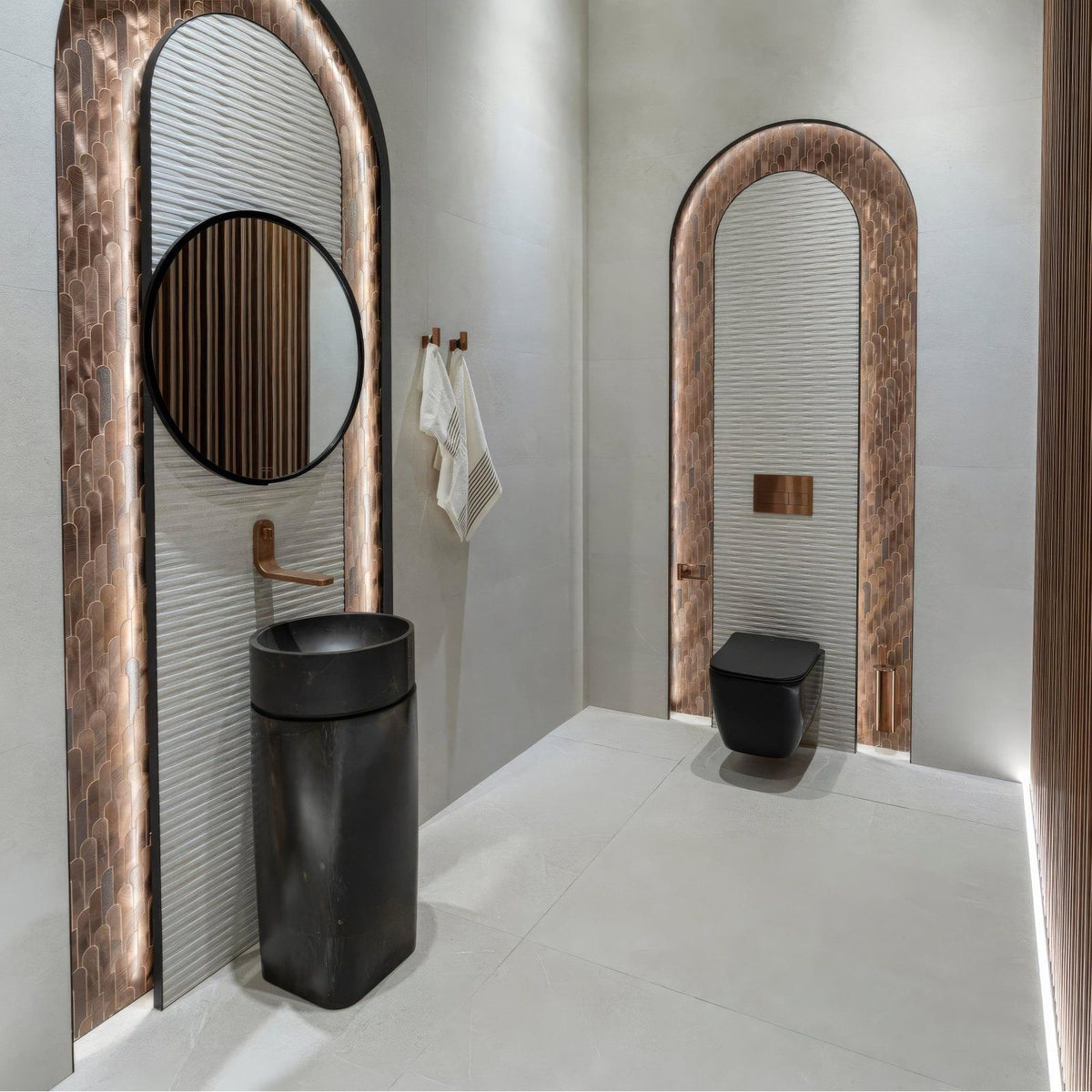 Digit Copper Mosaic copper-toned mosaic tile