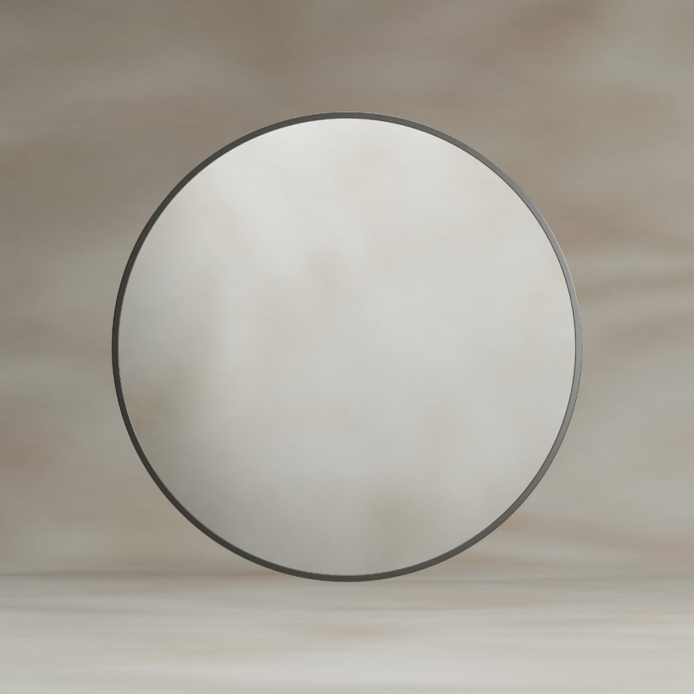 Docklands Round Mirror 60cm in Gunmetal - Origins Living, view 4