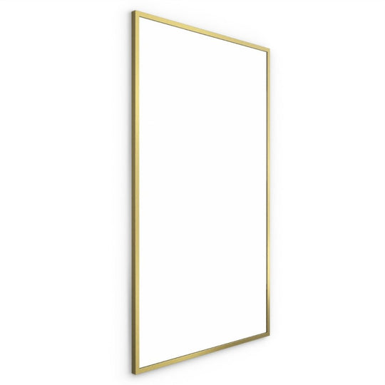 Docklands Rectangular Mirror 120x70cm Brushed Brass - alternate view