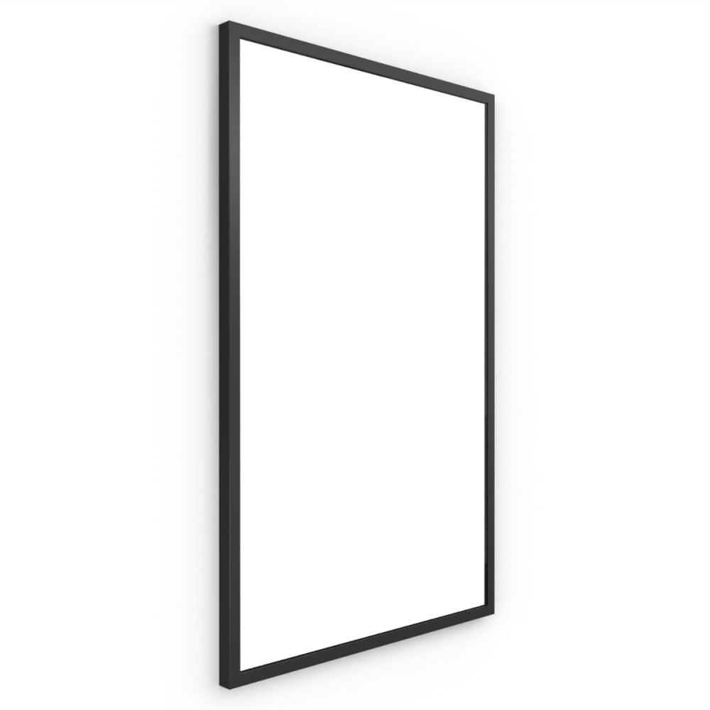 Black rectangular docklands mirror 50x80cm with minimalist frame design ideal for modern interiors