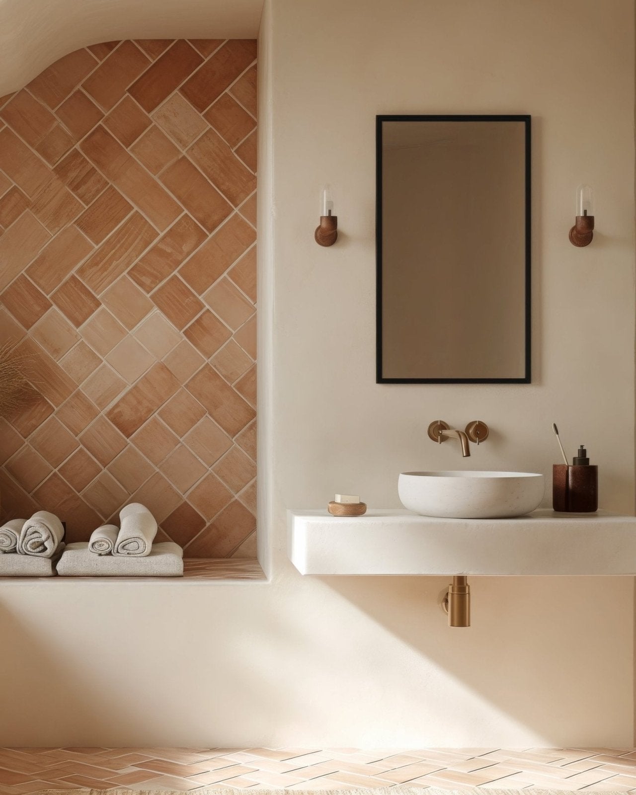 Docklands Rectangular Mirror 50x80cm Black