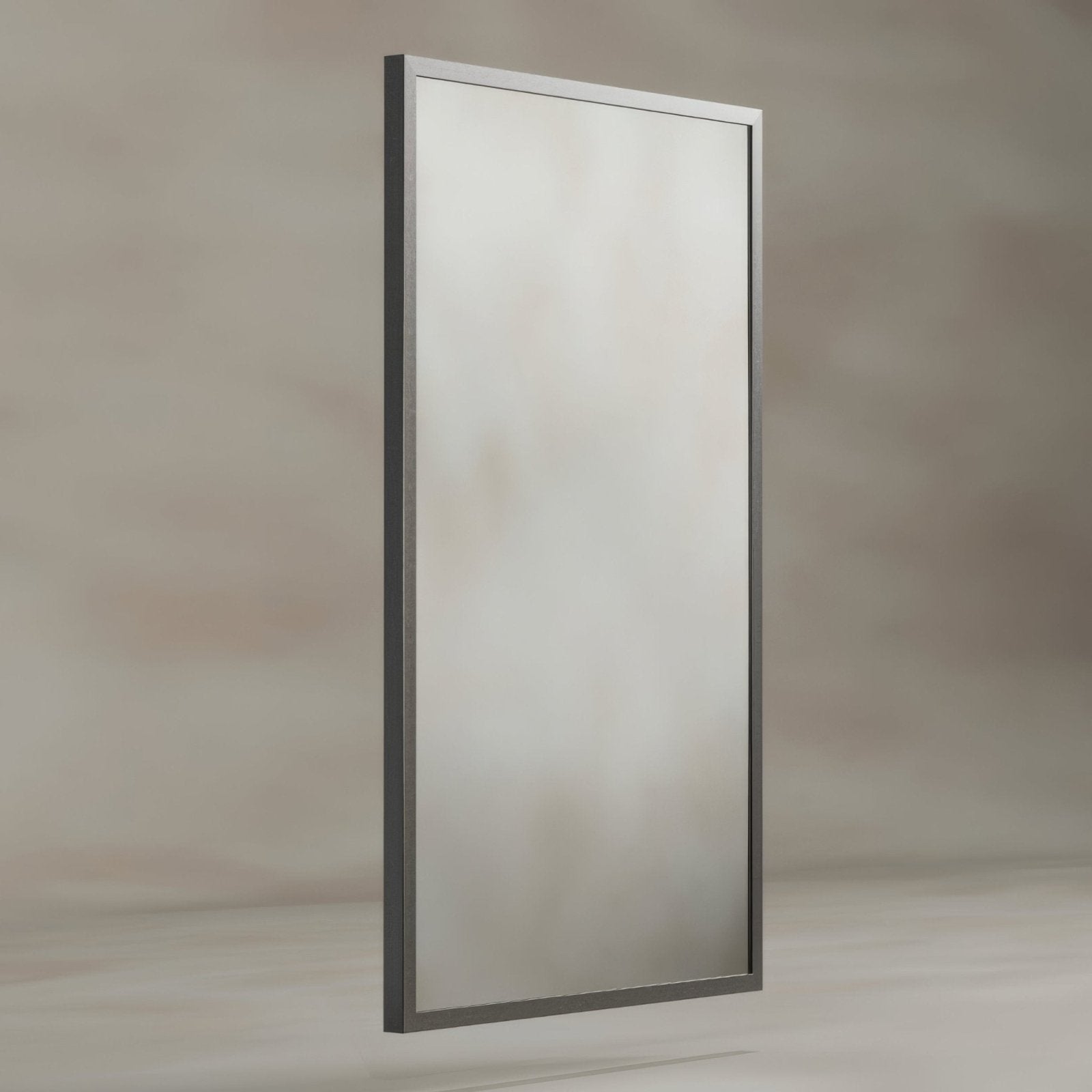 Docklands Rectangular Mirror 50x80cm Brushed Stainless Steel